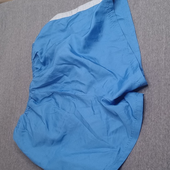 Nike Swim Trunks Shorts Women's XL Blue Silver Swoosh Lined Performance Joggers - Picture 6 of 7